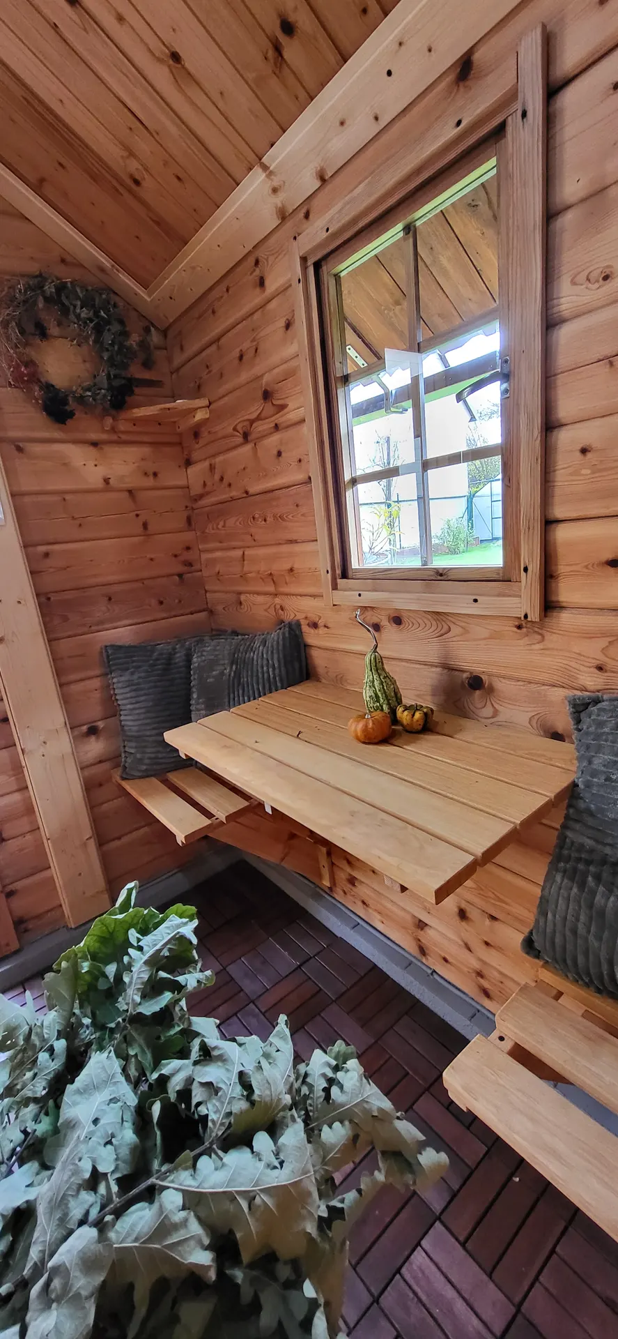 Зона отдыха в сауне Nertha